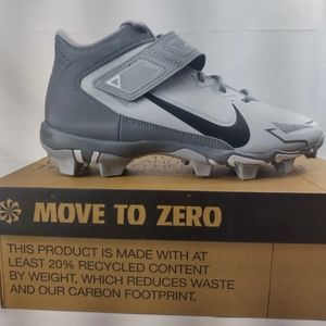 Nike Force Zoom Trout 8 Elite Metal Baseball Cleats WHITE/GREY/NOIR NEW